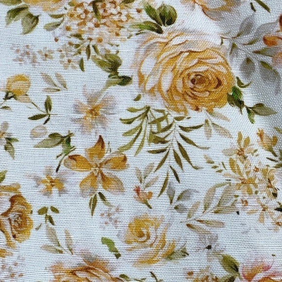 New Significant Other Ari Dress Rosalie Print Yellow Ditsy Floral Waist Cut Out - Picture 12 of 16